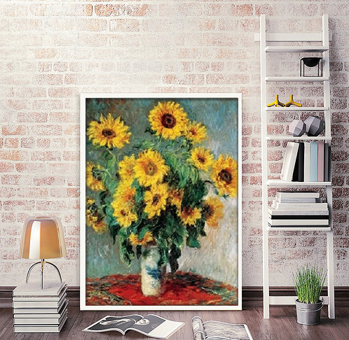 Bouquet of Sunflowers, 1880-81 Kunsttryk