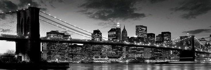 Brooklyn bridge - dusk Plakat