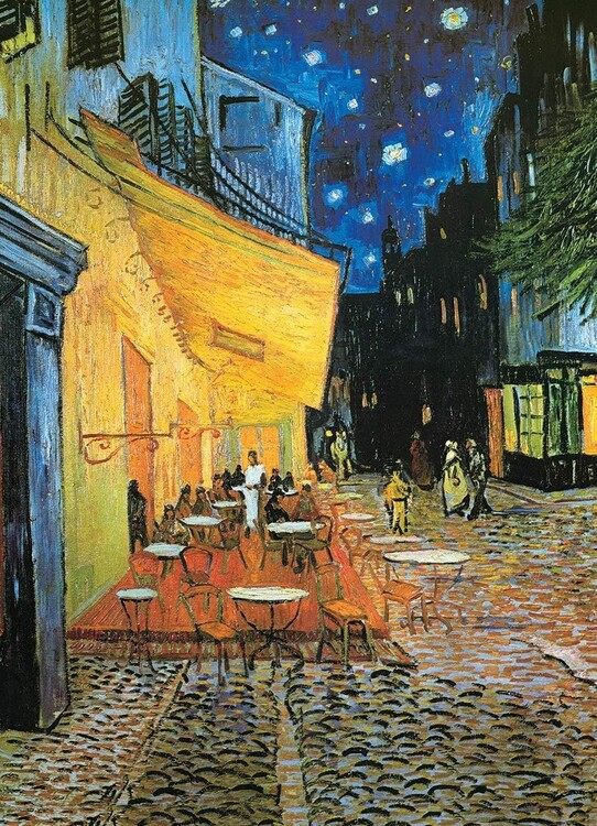Café Terrace at Night - The Cafe Terrace on the Place du Forum, 1888 Kunsttryk