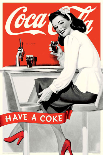 fotoelektrisk Oswald Jane Austen Coca Cola - have a coke Plakat, Poster online på Europosters