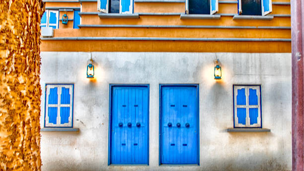 Plakat Colorful houses in Abha