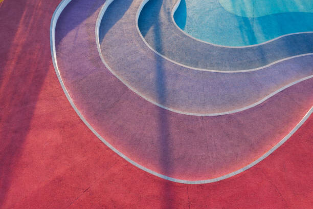 Plakat Colorful stairs pavement