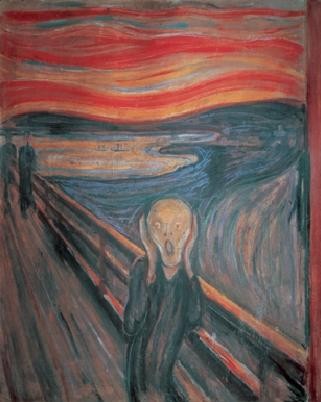 Afståelse Array pedal Edvard Munch - Skriget Kunsttryk Reproduktion, Billede på Europosters.dk