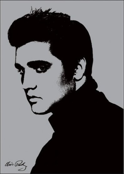 Elvis Presley - Metallic Kunsttryk
