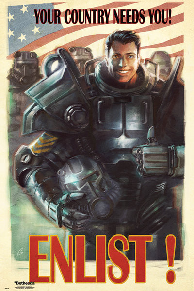 springvand blanding Periodisk Fallout 4 - Enlist Plakat, Poster online på Europosters