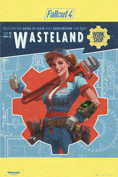Normalisering vælge log Fallout 4 - Wasteland Plakat, Poster online på Europosters