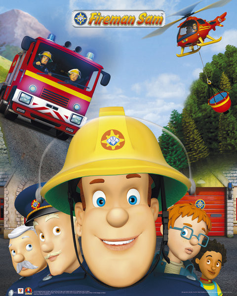 Famn Sam Fireman Sam Plakat, Poster online på Europosters