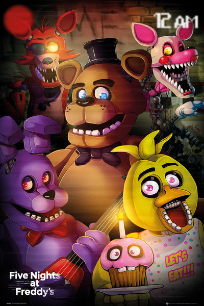 Five Nights At Freddys Group Plakat Poster På Europostersdk 