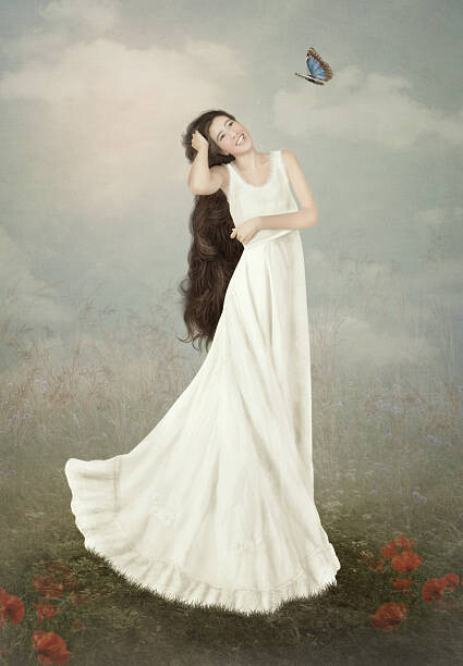 Plakat Girl and Butterfly