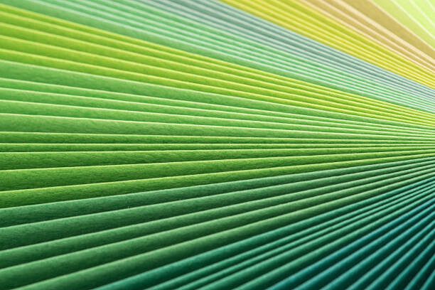 Plakat Green Paper Pages Stack Radial Gradient