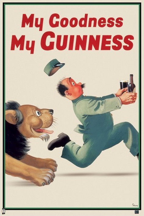 Guinness - lion keeper Plakat, Poster på Europosters