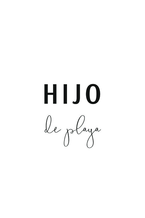 Plakat Hijo de playa