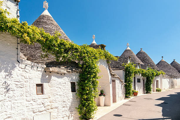 Plakat Italy, Apulia, Alberobello, Trulli, dry stone