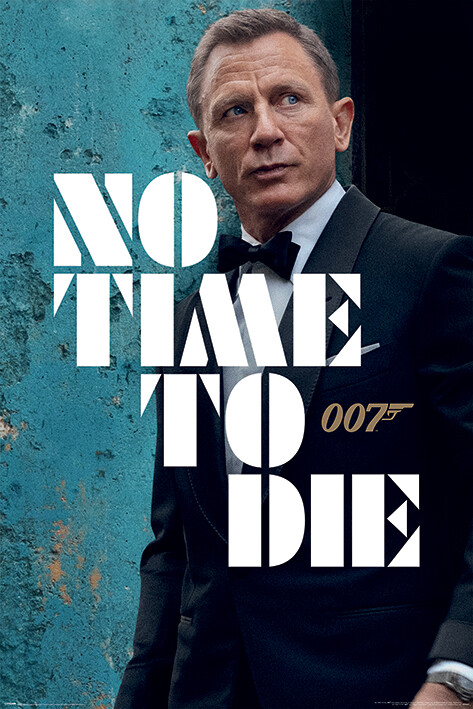 spansk Charles Keasing Lære James Bond - No Time To Die - Azure Teaser Plakat, Poster online på  Europosters