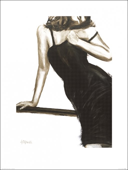 Janel Eleftherakis - Little Black Dress III Kunsttryk