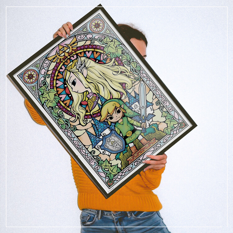 Plakat Legend Of Zelda - Stained Glass