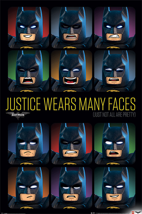 Lego Batman - Justice Many Faces Plakat, Poster online på Europosters