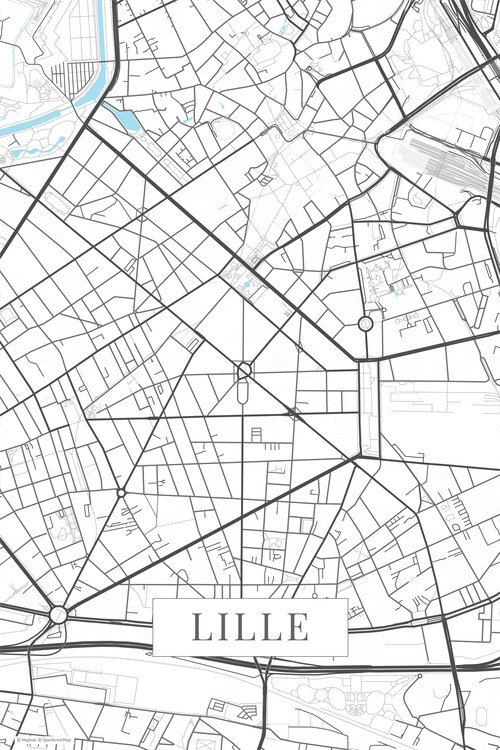 Plakat Lille white
