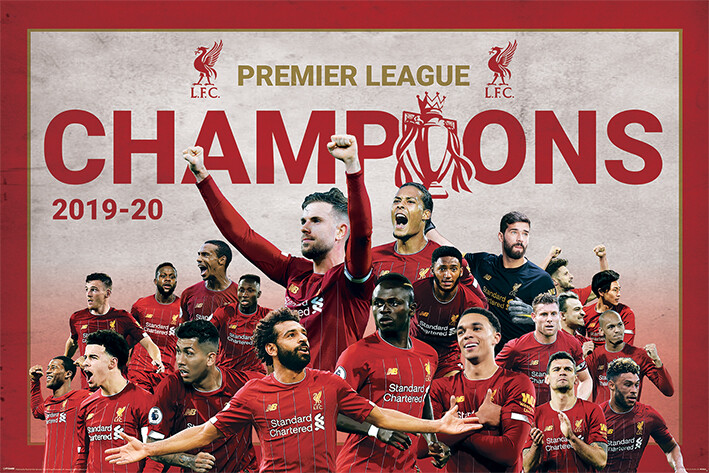 Liverpool FC Champions Montage Plakat, Poster online på Europosters