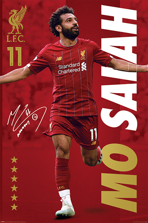 Liverpool - Mo Salah Plakat, Poster online på Europosters
