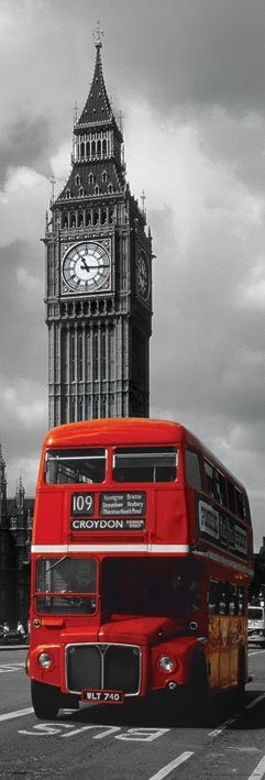 eksekverbar champignon Industriel London - red bus Plakat, Poster online på Europosters