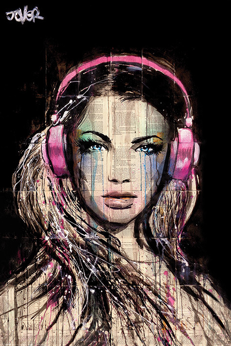 Plakat Loui Jover - DJ Girl