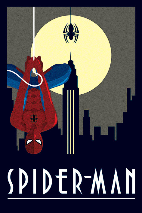 Plakat Marvel Deco - Spider-Man Hanging
