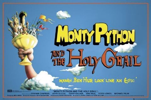 MONTY PYTHON svatý grál Plakat Poster online på Europosters