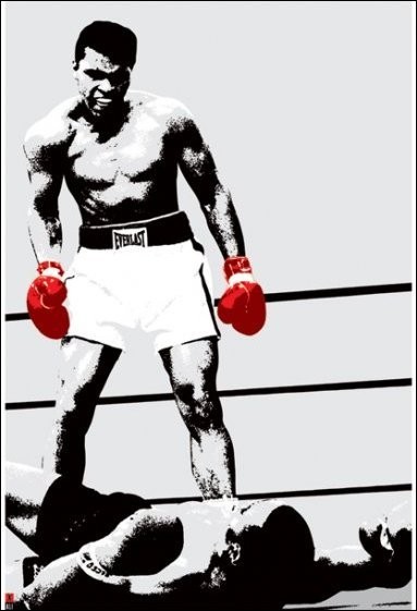 Muhammad Ali - Gloves Kunsttryk
