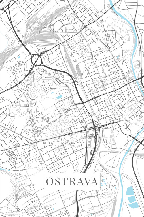 Tapet Ostrava white