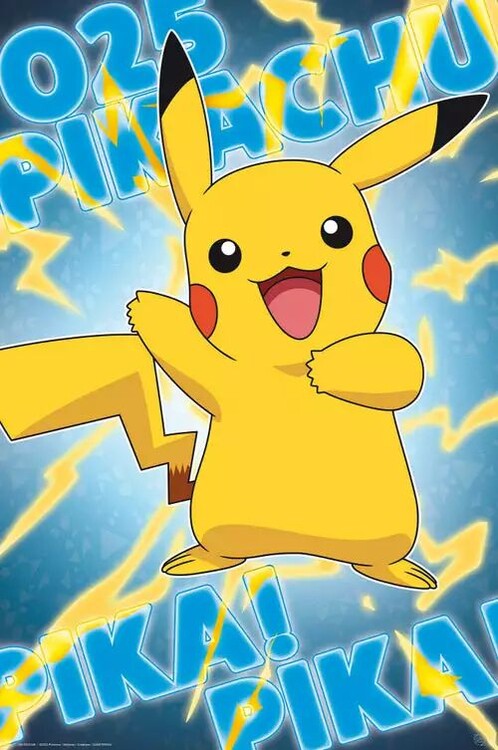 Plakat Pokemon - Pikachu