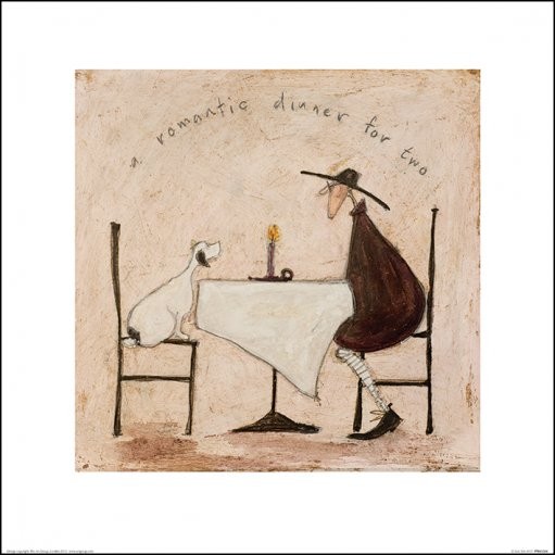 Sam Toft - A Romantic Dinner For Two Kunsttryk