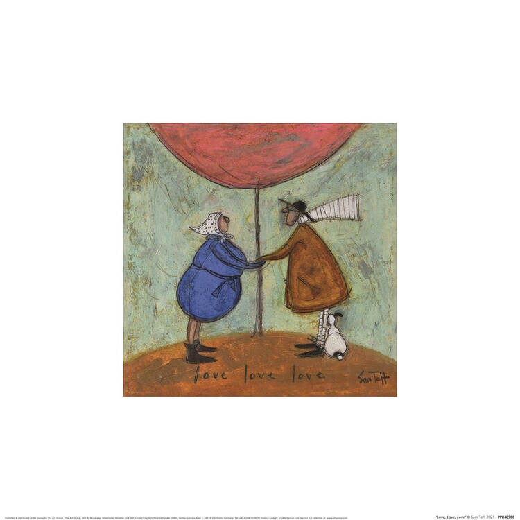 Kunsttryk Sam Toft - Love, Love, Love
