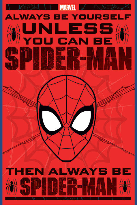 Spider-Man Always Be Yourself Plakat, Poster online på Europosters