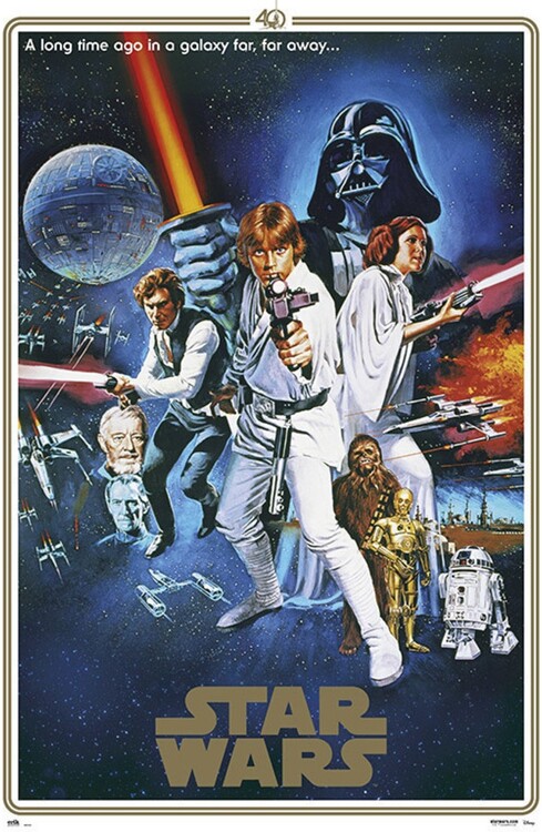 Plakat Star Wars - 40th Anniversary One Sheet