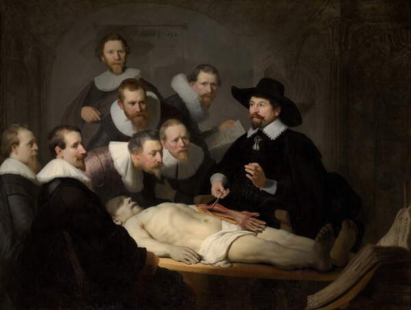 Plakat The Anatomy Lesson of Dr. Nicolaes Tulp, 1632