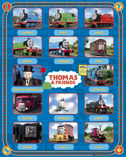 THOMAS AND FRIENDS - characters Plakat, Poster online