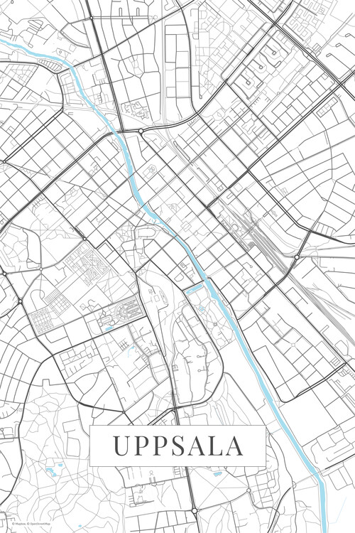 Plakat Uppsala white