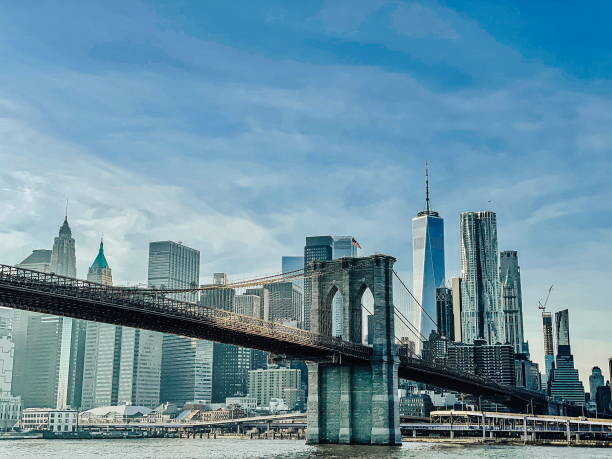 Plakat View of skyscrapers against cloudy sky,New