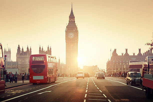 Plakat Westminster Bridge at sunset, London, UK