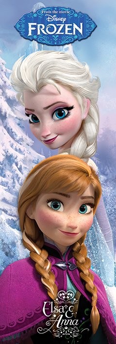 Poster Ľadové kráľovstvo - Anna & Elsa