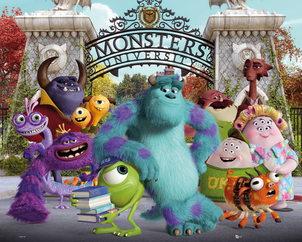 Monsters University Cast Plakat Poster Slika Europosterji