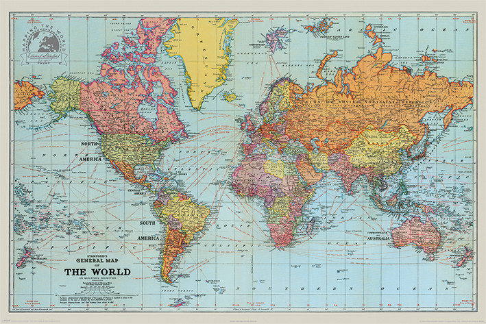 Karta Svijeta Poster | Karta