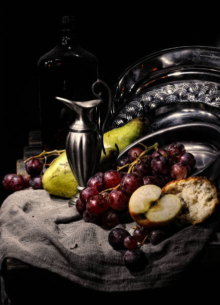 Plakát artistic still life with fruits and