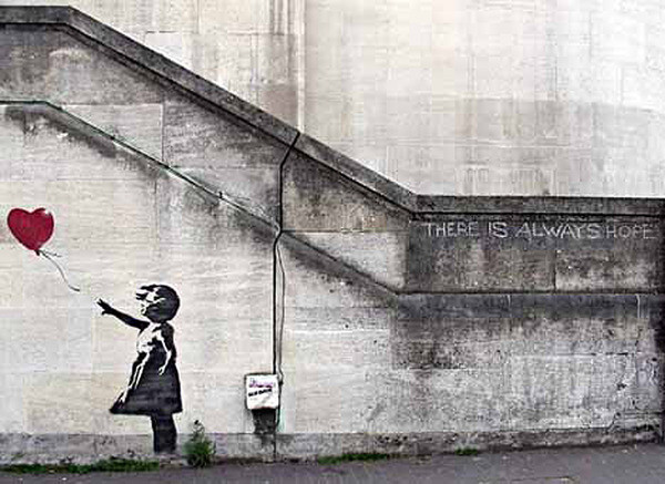 Plakát Banksy - Girl with Balloon