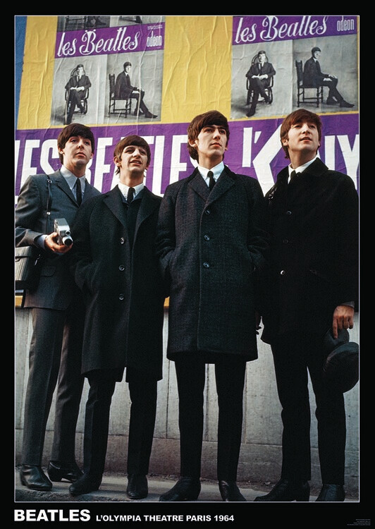 Plakát Beatles - Paris 1964