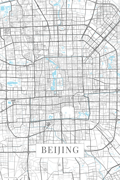 Plakát Beijing white