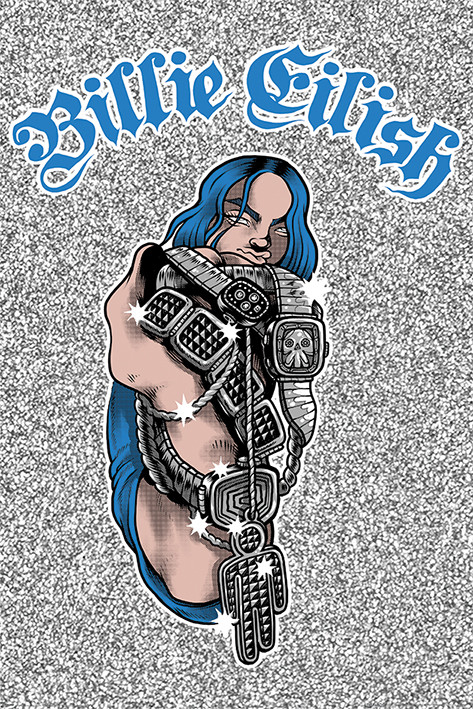Billie Eilish - Bling Plakát