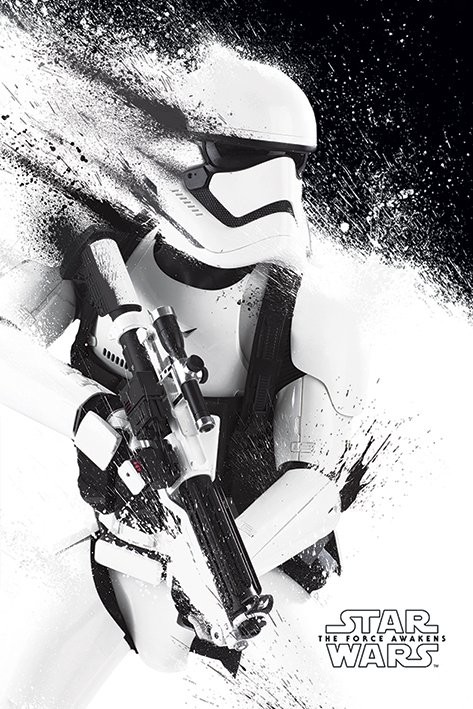 Plakát Csillagok háborúja VII (Star Wars: Az ébredő Erő) - Stormtrooper Paint