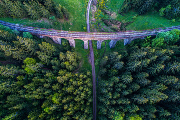 Plakát Historic railway viaduct near Telgart in Slovakia